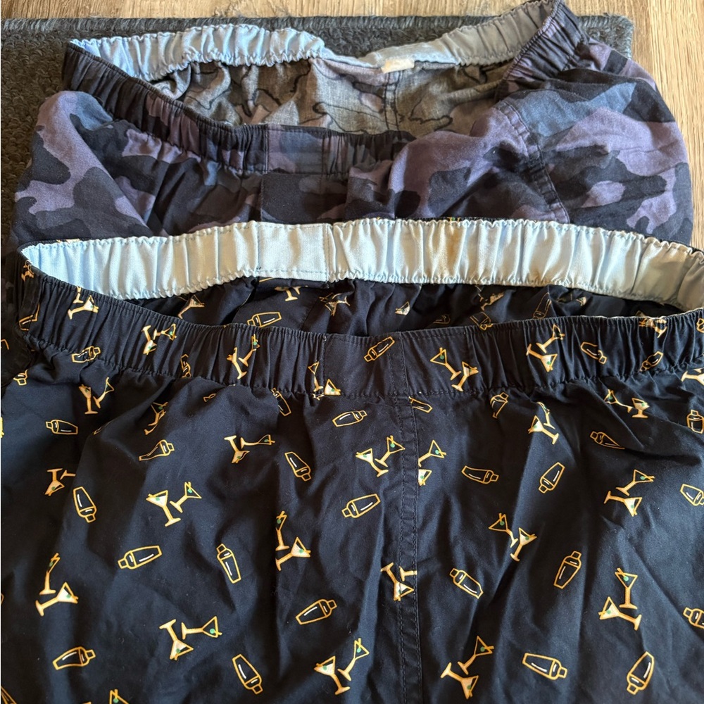 Men's Boxer Shorts Set - Camouflage and Cocktail Print